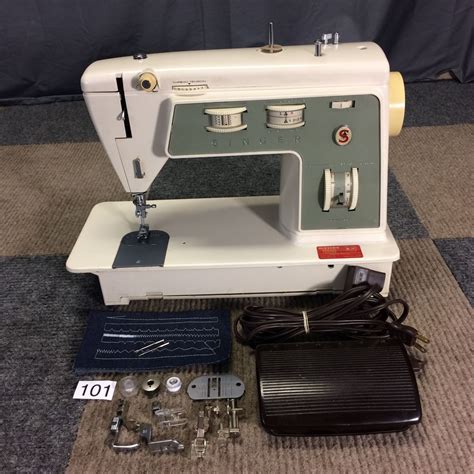 SERVICED WORKS PERFECT SINGER STYLIST 734 ZIG ZAG HEAVY DUTY SEWING