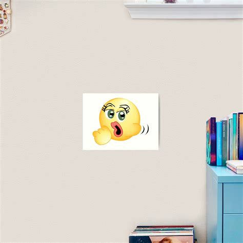 Oral Fixation The Blowjob Emoji Art Print For Sale By Stinkpad