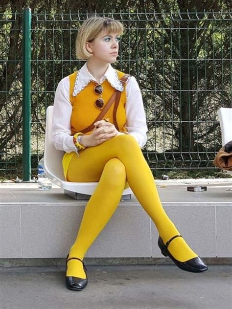 Dashboard Tights Outfit Yellow Tights Colored Tights Outfit