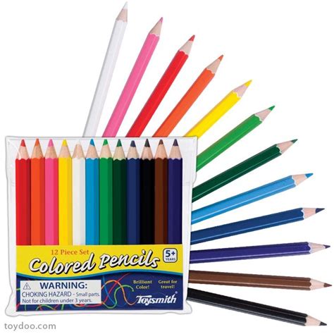 Mini Colored Pencil Set Toysmith Pack Of 48 Sets