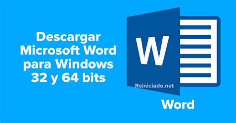 Descargar Microsoft Word Para Pc Windows 32 Y 64 Bits