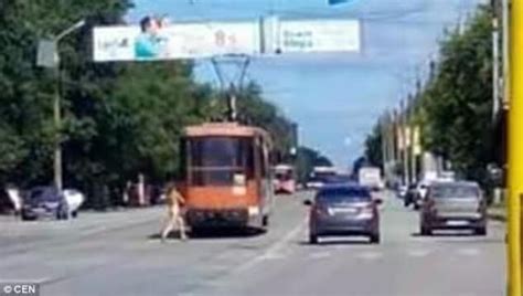 Russian Woman Is Forced To Flee Naked After Getting Caught