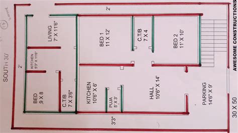 1500 square foot house plans design 3 bedroom 1 2 story 1500 square foot homes architect designed with s for additional living and storage space 2 3 bed rooms 2 1500 sq ft ranch bungalow style house plans 3 level house plans 2 story narrow house plans 3 bedroom duplex plans. 1500 square feet north west house plan map naksha - YouTube
