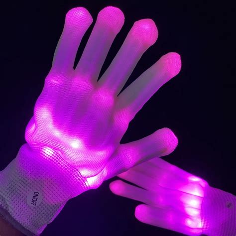 Skeleton Led Light Up Flashing Party Gloves Buy Led Gloveskleton