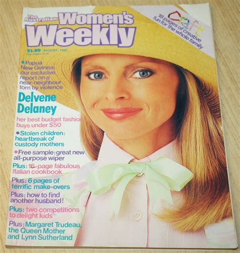 The Australian Womens Weekly Magazine August 1985 Delvene Delaney Ebay