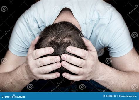 Depressed Crying Man Stock Image Image Of Crying Despair 54207607