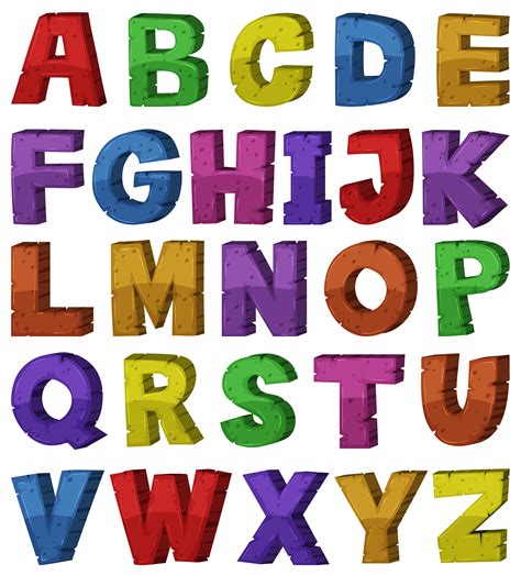 Colorful Alphabet Letters Clip Art 20 Free Cliparts Images