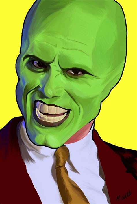 Mask on, he's a wacky charmer. my digital painting of Jim Carrey as The Mask | Posters de ...