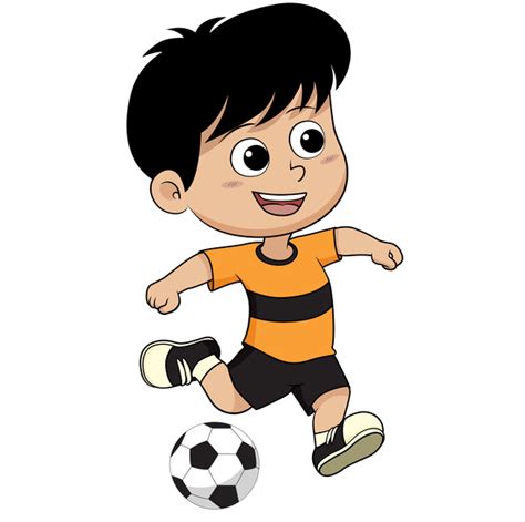 Cartoon Kid With Soccer Vectors 10 Free Download