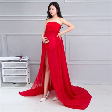 Elegant Maternity Photography Props Pregnancy Clothes Maternity Dresses For Pregnant Women Photo