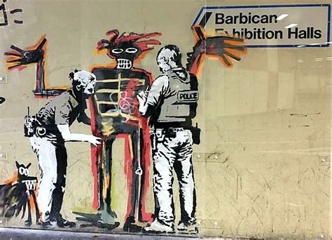 Banksy Mural To Mark The Basquiat Exhibition At The Barbican London