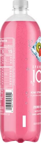 Sparkling Ice Kiwi Strawberry Flavored Sparking Bottled Water 338 Fl