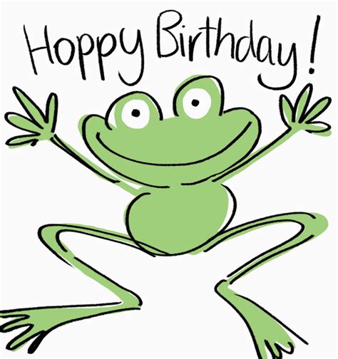 Frog Birthday Cards Free Printable

