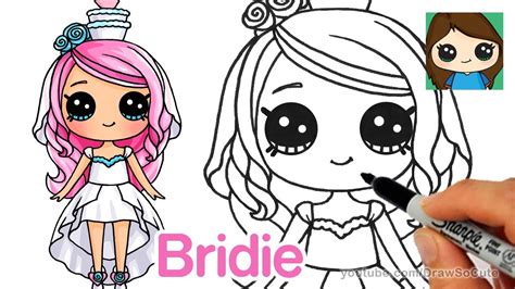 Grab a fashion magazine or try a. How to Draw a Cartoon Bride | Shopkins Bridie - YouTube