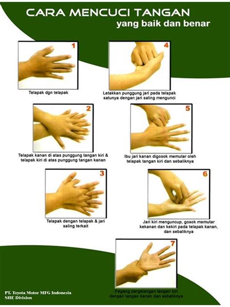 Benda simple tapi ramai yang mengambil ringan akan hal ini. Gambar Hands Hygine Step Gubuk Orata Oreto Langkah Mencuci ...