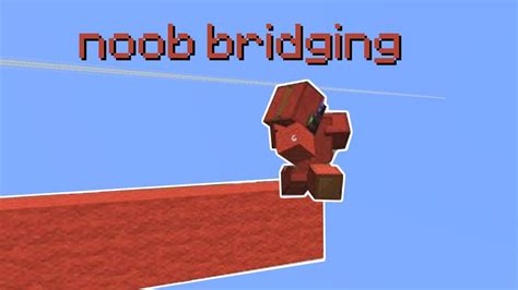 Bedwars Noob Bridge Challenge Youtube