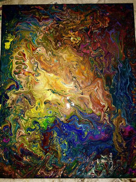 Acrylic Dirty Pour Painting By Christine Brown Fine Art America
