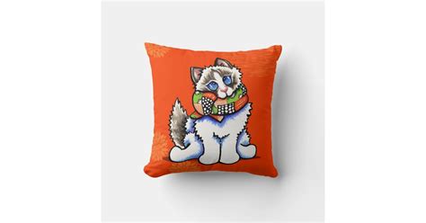 Ragdoll Cat All Dolled Up Throw Pillow Zazzle