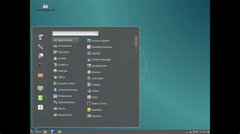 Debian Gnulinux 80 Boot And Desktop Youtube