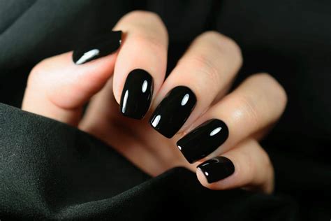 Stylish Black Acrylic Nails Get Chic Super Cool Nails