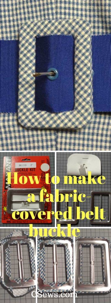 How To Make A Fabric Covered Belt Buckle C Sews