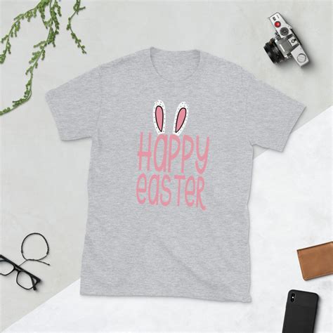 Happy Easter Shirt Easter Bunny Shirt Easter Graphic Tee Etsy