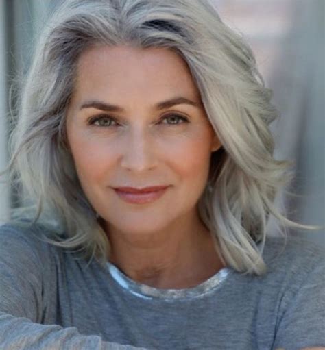 18 matchless long gray hairstyles for over 50
