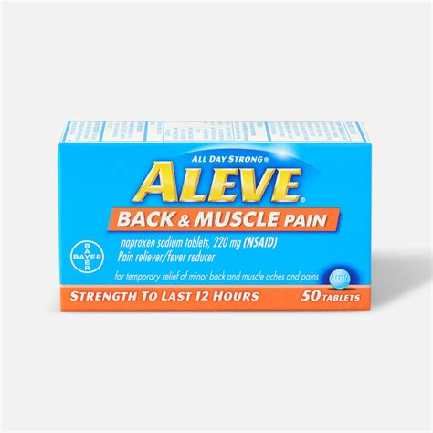 Aleve Back And Muscle Pain 50ct