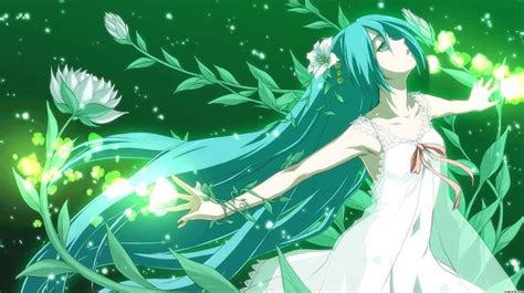 The Girl With Earth Power Miku Nightcore Anime Art