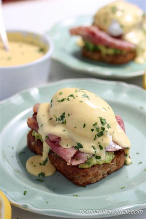 Poached Egg On Avocado Toast With Blender Hollandaise