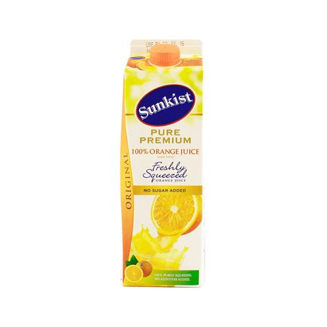 Sunkist Pure Premium 100 Orange Juice 1l