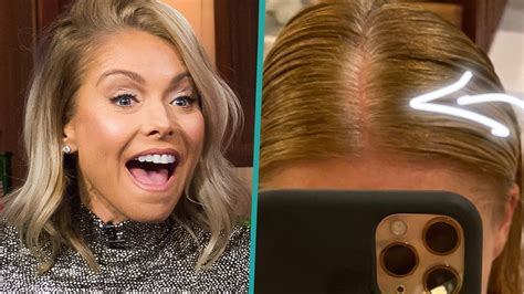 Kelly Ripa Shows Her Gray Roots During Quarantine Video