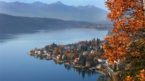 Beautiful Austrian Lake Town Wallpaper Nature And