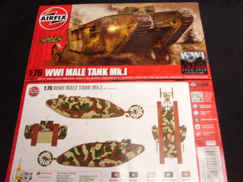 Paul´s Bods Airfix 176 Wwi Mki Male Tank Take 2