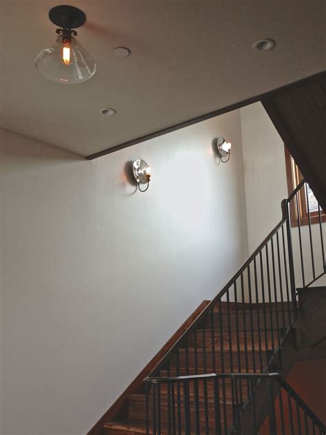 Stairwell Lighting Restoration Hardware 1910 Sconce Design By