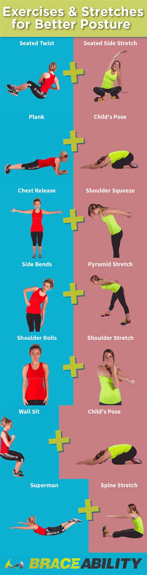 21 Day Posture Challenge Exercises Stretches To Stand Up Straight