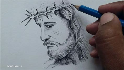 How To Draw Lord Jesus Christ Drawing Step By Step With Pencil Pencil