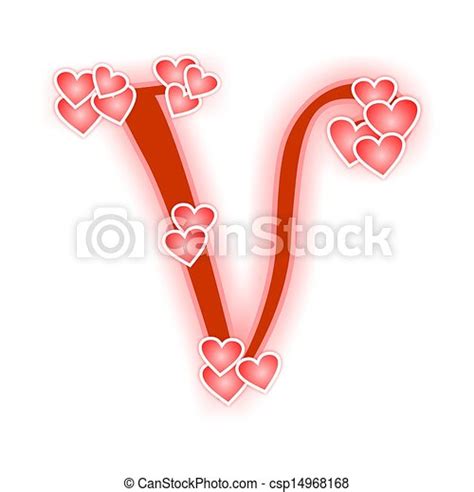 Check spelling or type a new query. Stock Illustration of Love Letter, alphabet V - Love ...