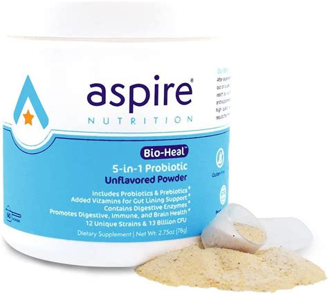 Aspire Nutrition 5 In 1 Bio Heal® Probiotic For Kids Men And Women