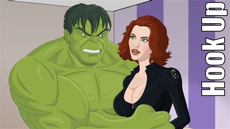 Cartoon Hook Ups The Hulk And Black Widow Youtube