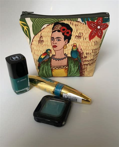 Frida Kahlo Fridas Garden Fabric Makeup Bag Baish Designs