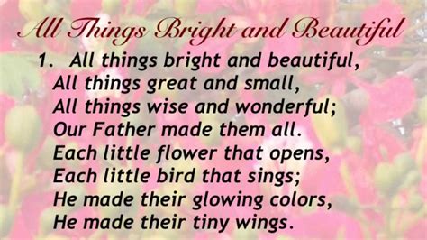 All Things Bright And Beautiful Baptist Hymnal 46 Youtube