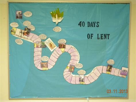 I Made A Bulletin Board From The Lenten Wreath That I Found On