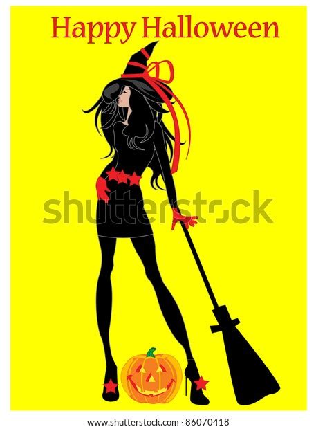 halloween sexy witch stock vector royalty free 86070418 shutterstock