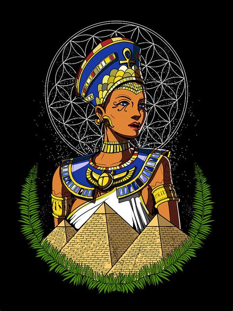 Egyptian Queen Nefertiti Digital Art By Nikolay Todorov Pixels
