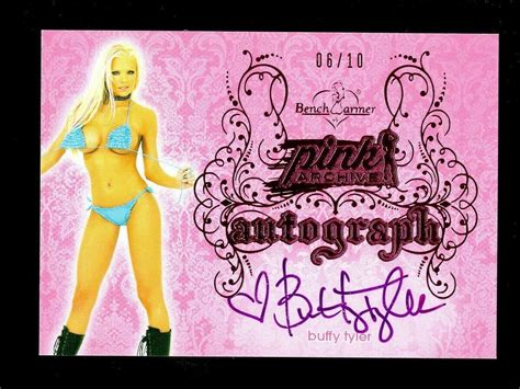 2015 Benchwarmer Pink Archive Pink Buffy Tyler Auto 6 10 Ebay