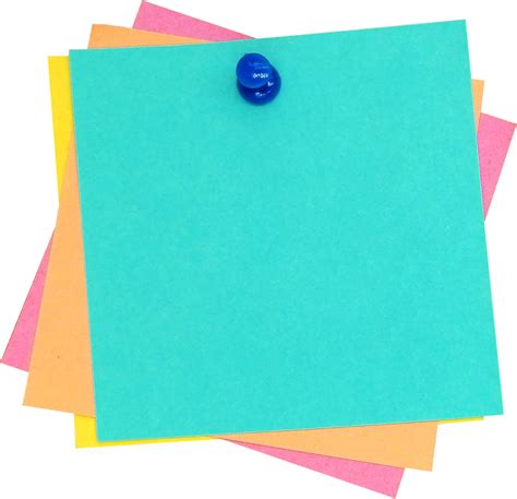 Blank Post It Note PNG Transparent OnlyGFX