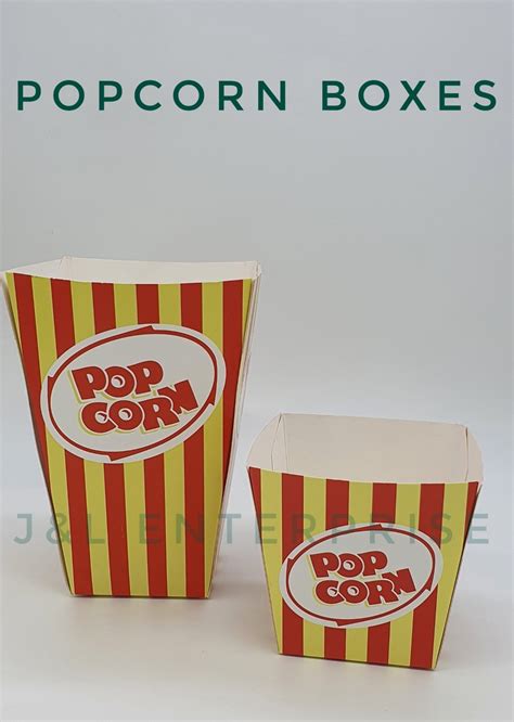 Cardboard Paper Popcorn Box For Food Rs 5 Piece Jandl Enterprise Id