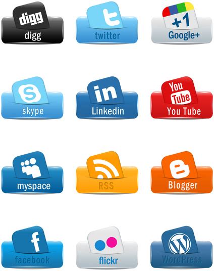 Social Media Icons Pack 1
