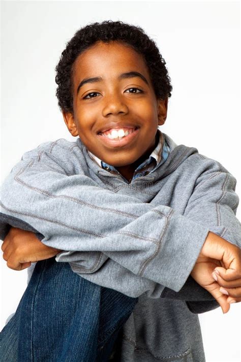 African American Young Boy Smiling Stock Photo Image Of People